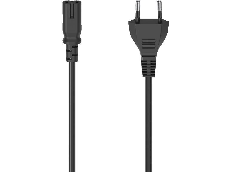HAMA Eurostecker auf 2-Pin-Stecker mit Doppelnut / C7, Netzkabel, 2,5 m HAMA Eurostecker auf 2-Pin-Stecker mit Doppelnut / C7, Netzkabel, 2,5 m von HAMA