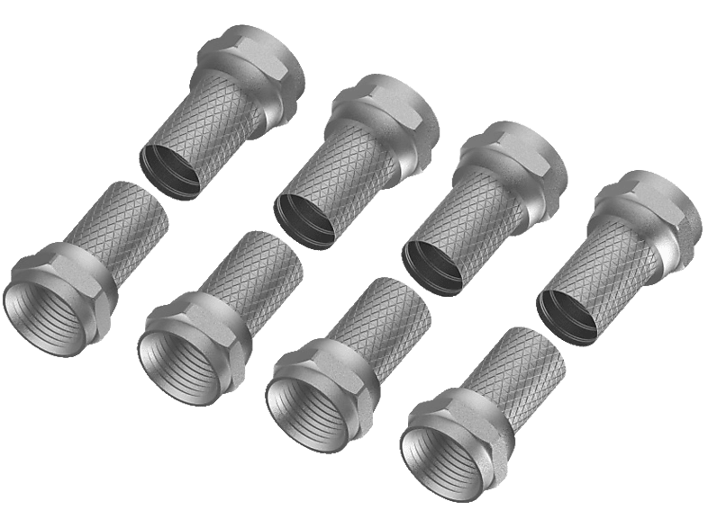 HAMA F-Stecker, 7 mm, SAT-Antenntenstecker-Set, 0 m HAMA F-Stecker, 7 mm, SAT-Antenntenstecker-Set, 0 m von HAMA