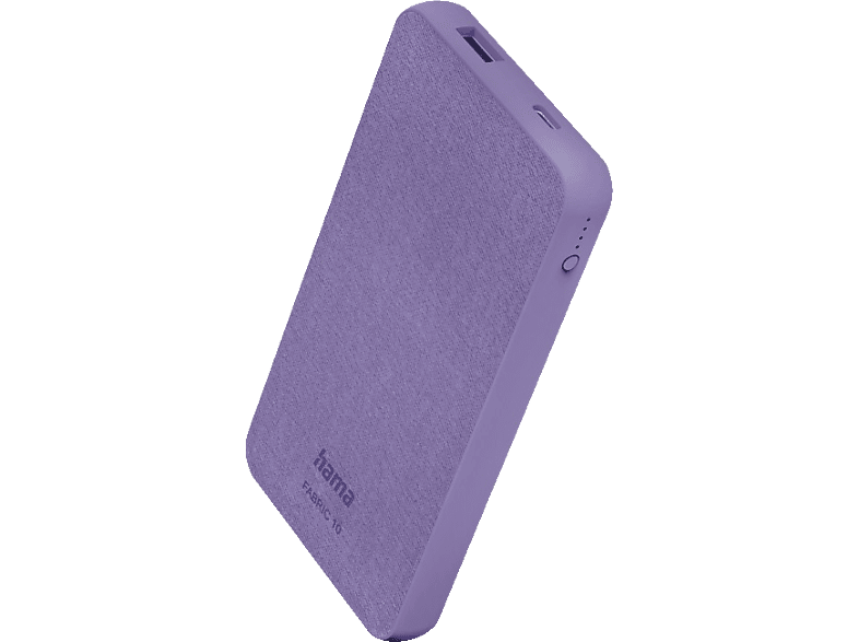 HAMA Fabric 10 Powerbank 10000 mAh Paisley Purple von HAMA