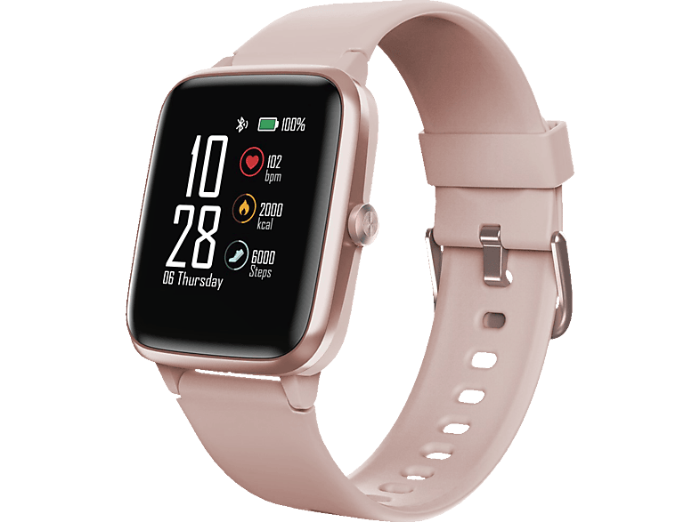 HAMA Fit Watch 5910 Smartwatch Edelstahl Kunststoff, 255 mm (Länge insgesamt), Rosegold von HAMA