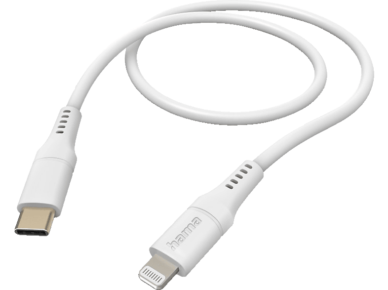 HAMA Flexible USB-C Lightning, Ladekabel, 1,5 m, Weiß HAMA Flexible USB-C Lightning, Ladekabel, 1,5 m, Weiß von HAMA