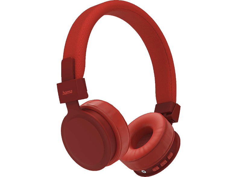 HAMA Freedom Lit, On-ear Stereo Bluetooth Rot von HAMA