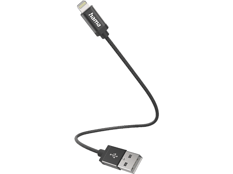 HAMA Lightning auf USB-A, Ladekabel, 0,2 m, Schwarz HAMA Lightning auf USB-A, Ladekabel, 0,2 m, Schwarz von HAMA