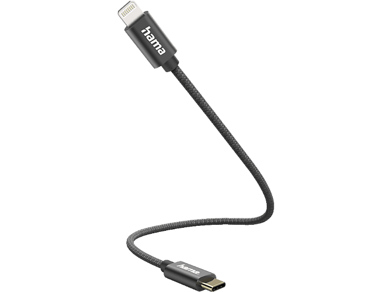 HAMA Lightning auf USB-C, Ladekabel, 0,2 m, Schwarz HAMA Lightning auf USB-C, Ladekabel, 0,2 m, Schwarz von HAMA