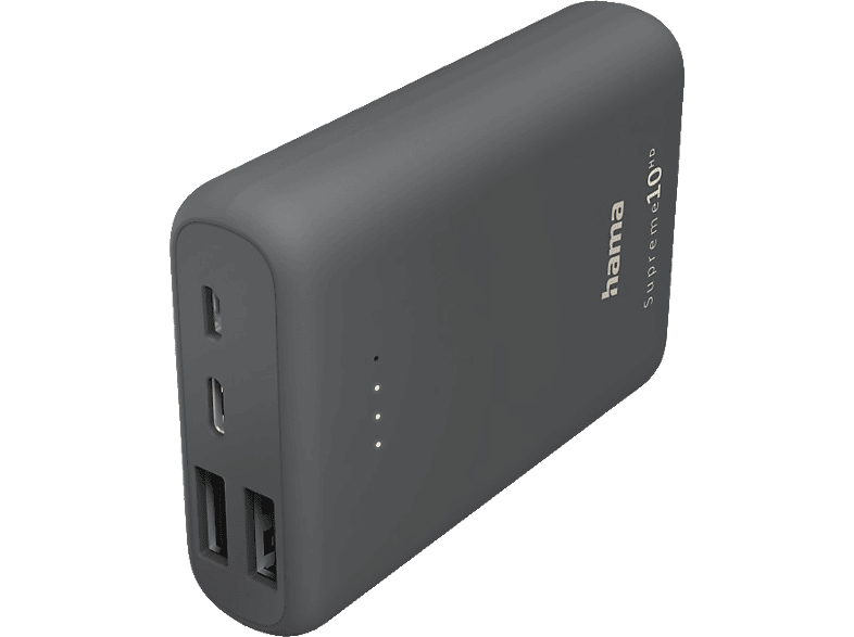 HAMA Power Pack Supreme 10HD Powerbank 10000 mAh Grau von HAMA