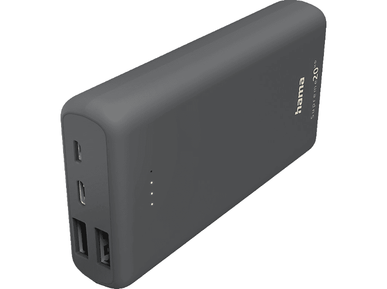 HAMA Power Pack Supreme 20HD Powerbank 20000 mAh Grau von HAMA