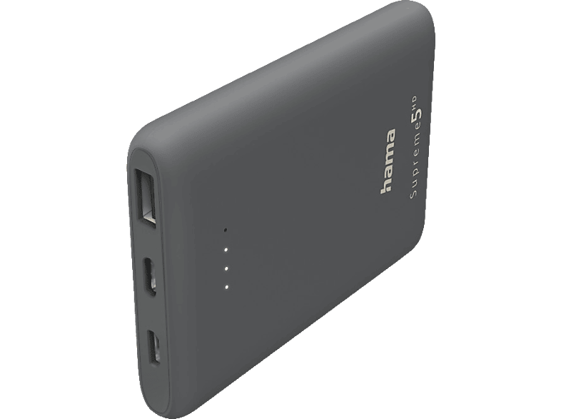 HAMA Power Pack Supreme 5HD Powerbank 5000 mAh Grau von HAMA