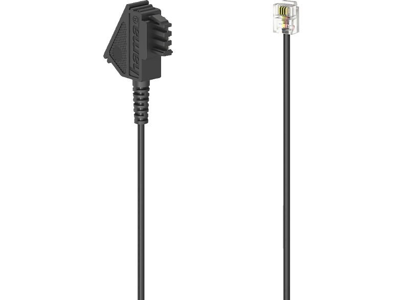 HAMA TAE-F-Stecker auf Modular-Stecker 6p4c, Telefonkabel, 3 m von HAMA