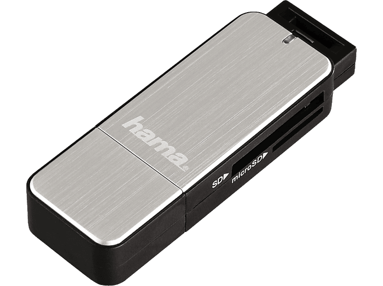 HAMA USB 3.0, Kartenleser, Schwarz/Silber von HAMA