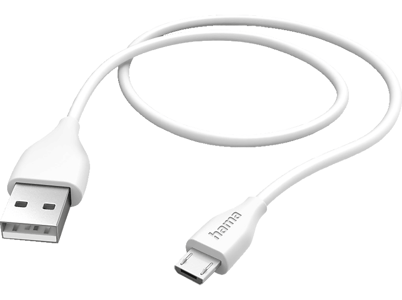 HAMA USB-A auf Micro-USB, Ladekabel, 1,5 m, Weiß von HAMA