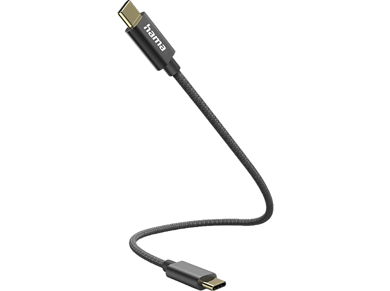 HAMA USB-C, Ladekabel, 0,2 m, Schwarz HAMA USB-C, Ladekabel, 0,2 m, Schwarz von HAMA