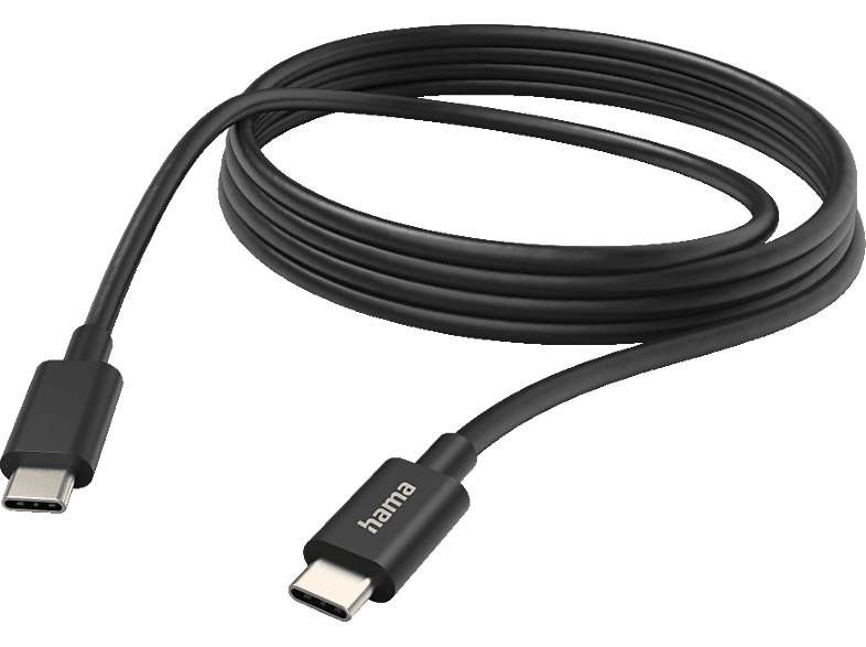 HAMA USB-C, Ladekabel, 3 m, Schwarz von HAMA