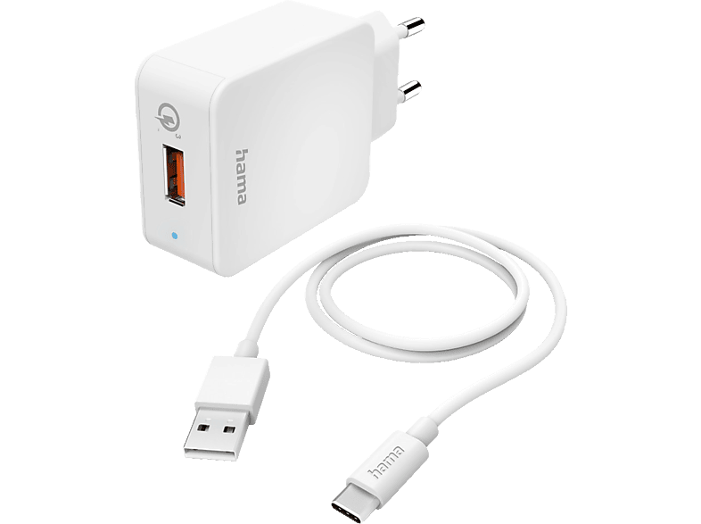 HAMA USB-C, Qualcomm® Ladegerät Universal 19.5 Watt, Weiß von HAMA