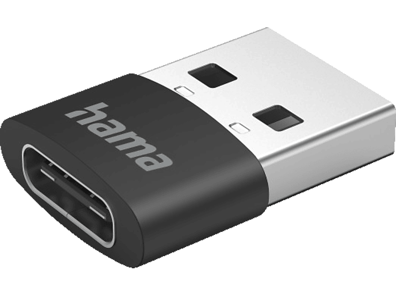 HAMA USB-C-Buchse auf USB-A-Stecker 3er Pack, Adapter, Schwarz von HAMA