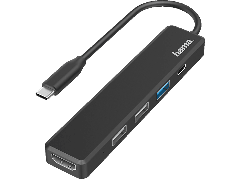 HAMA USB-C-Hub, Multiport, Schwarz von HAMA