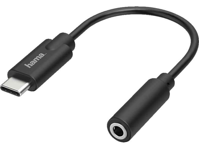 HAMA USB-C-Stecker auf 3.5-mm-Klinke-Buchse, Audio-Adapter von HAMA