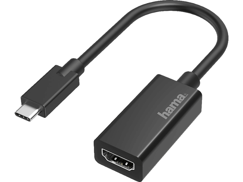 HAMA USB-C-Stecker auf HDMI-Buchse Ultra-HD 4K Video Adapter, Schwarz HAMA USB-C-Stecker auf HDMI-Buchse Ultra-HD 4K Video Adapter, Schwarz von HAMA