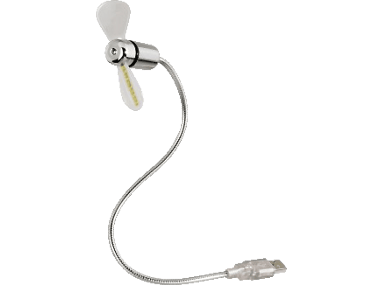 HAMA USB-Ventilator mit Temperaturanzeige, Silber von HAMA