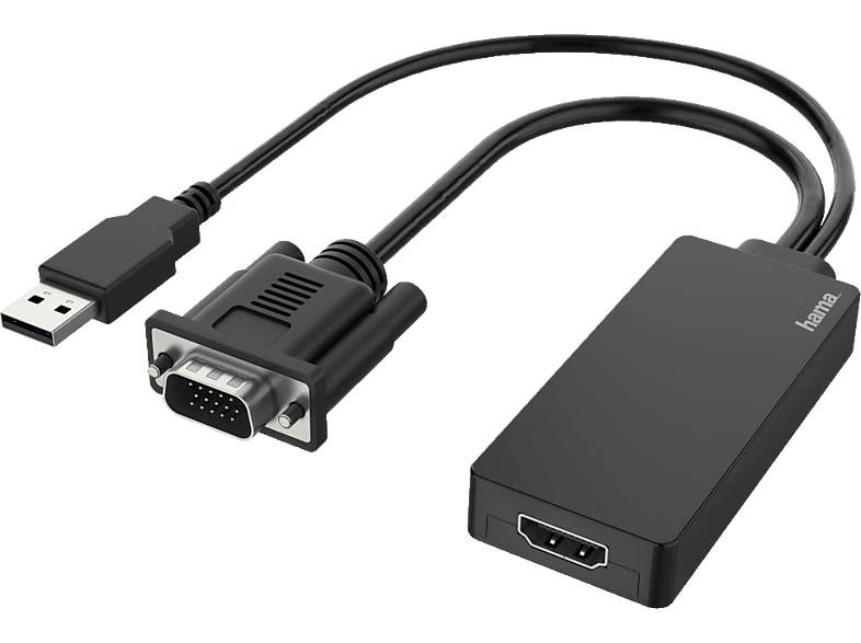 HAMA VGA+USB-Stecker - HDMI-Buchse, Adapter, 0,15 m HAMA VGA+USB-Stecker - HDMI-Buchse, Adapter, 0,15 m von HAMA