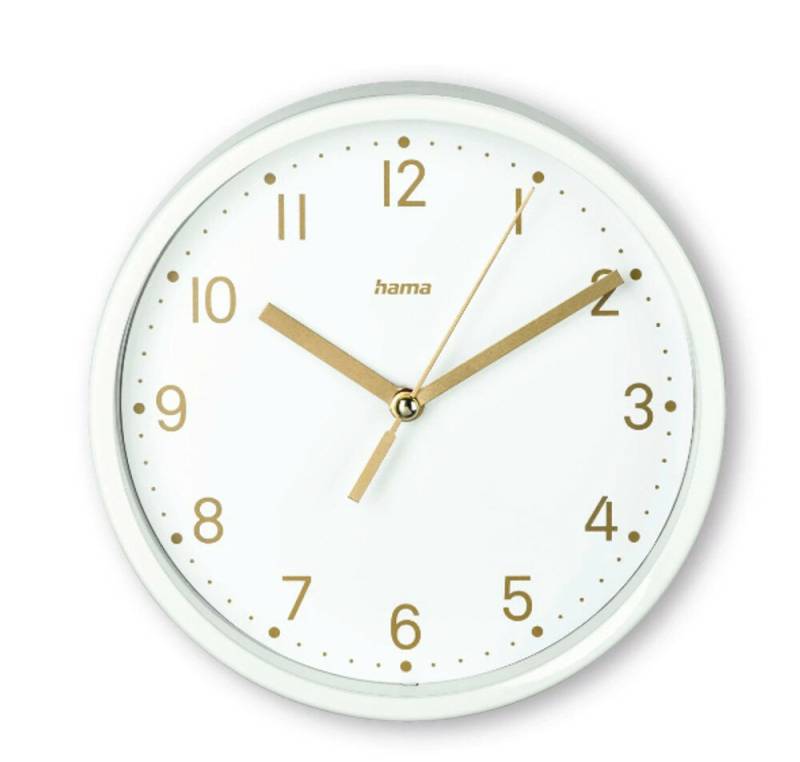 Hama 00185869 Wand- /Tischuhr Analoge Uhr Rund Weiß von HAMA