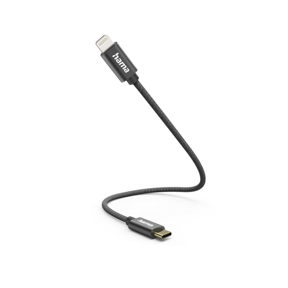 Hama 00201601 Lightning-Kabel 0,2 m Schwarz Hama 00201601 Lightning-Kabel 0,2 m Schwarz von HAMA