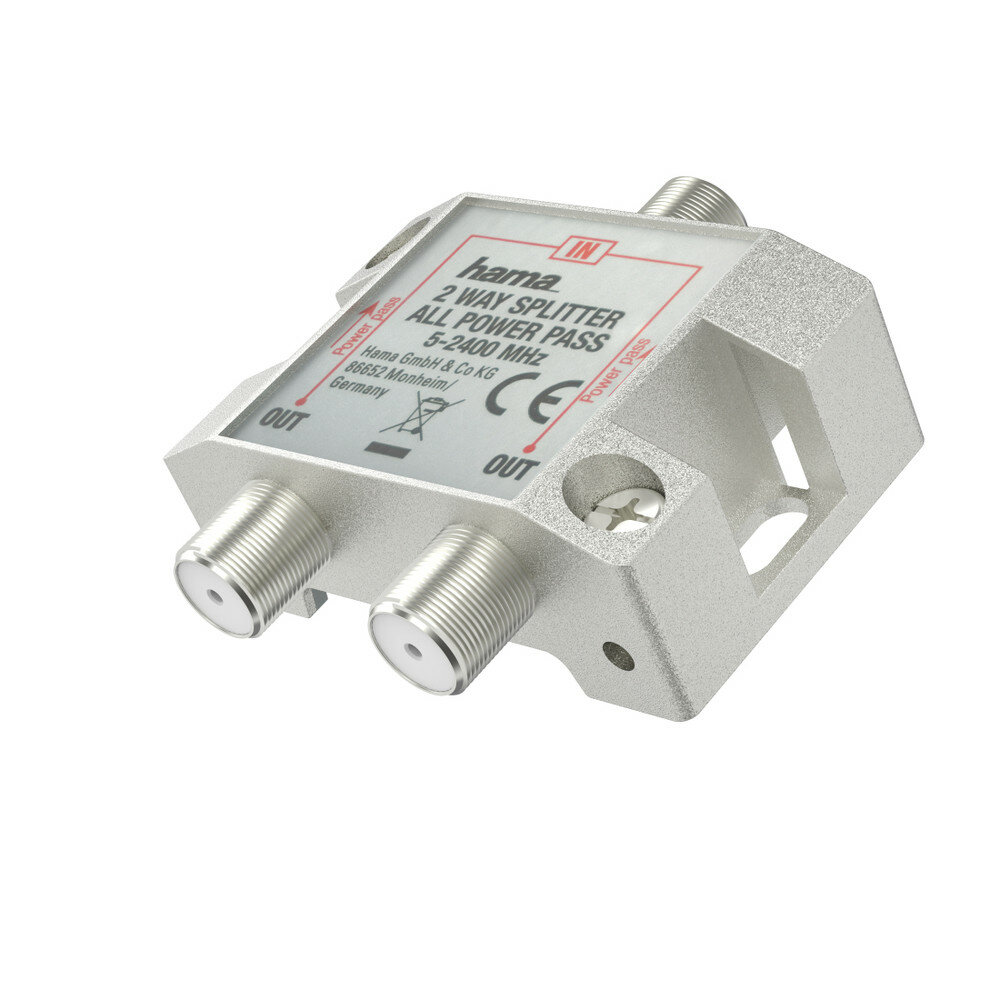 Hama 00205231 Kabelspalter oder -kombinator Kabelsplitter Silber Hama 00205231 Kabelspalter oder -kombinator Kabelsplitter Silber von HAMA