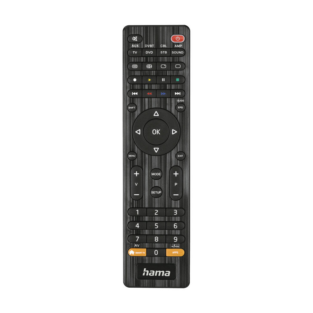 Hama 00221054 Fernbedienung IR Wireless DVD/Blu-ray, TV Drucktasten Hama 00221054 Fernbedienung IR Wireless DVD/Blu-ray, TV Drucktasten von HAMA