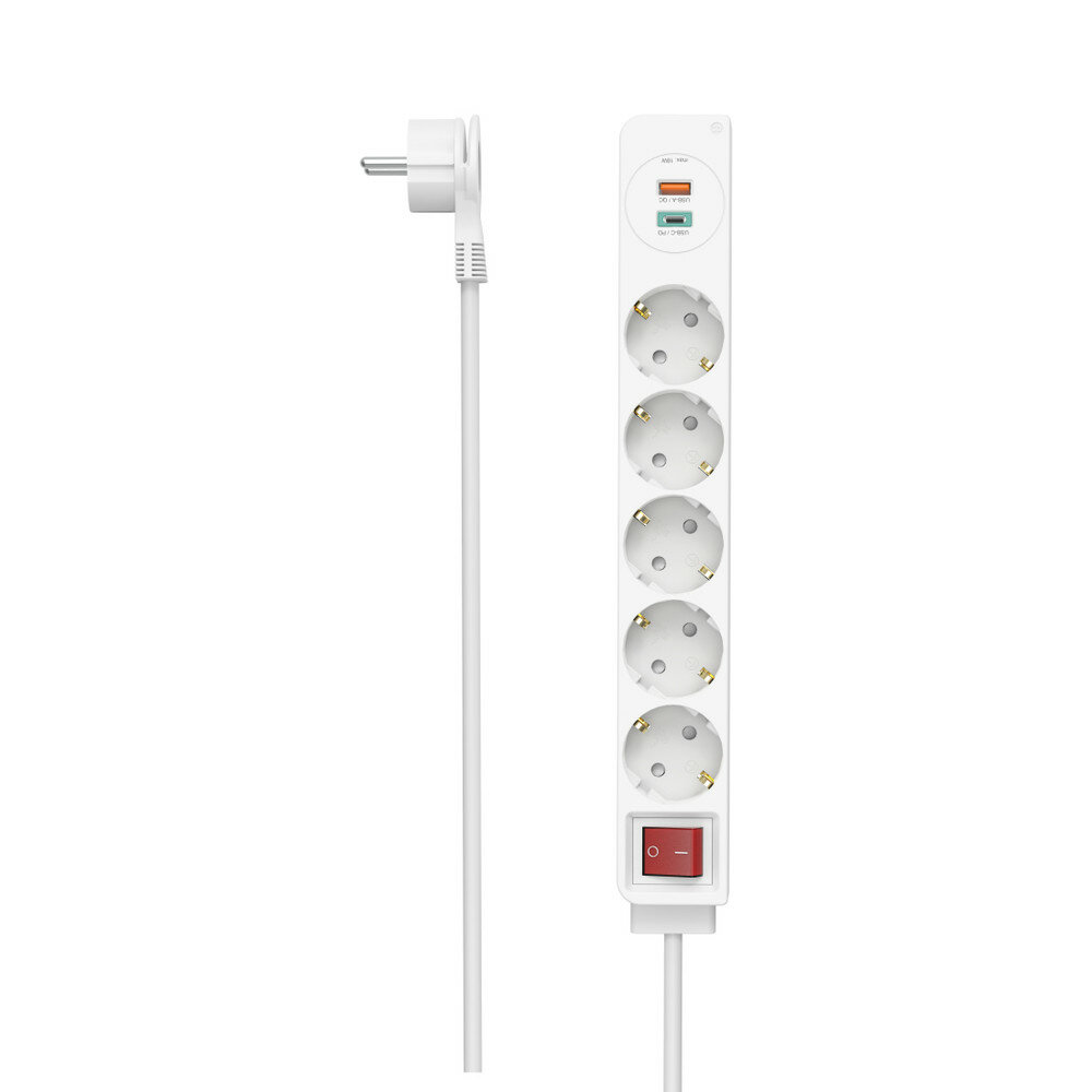 Hama 00223186 Verlängerungskabel 1,4 m 5 AC-Ausgänge Indoor Weiß Hama 00223186 Verlängerungskabel 1,4 m 5 AC-Ausgänge Indoor Weiß von HAMA