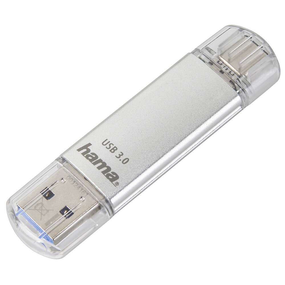 Hama C-Laeta USB-Stick 128 GB USB Type-A / USB Type-C 3.2 Gen 1 (3.1 Gen 1) Silber von HAMA
