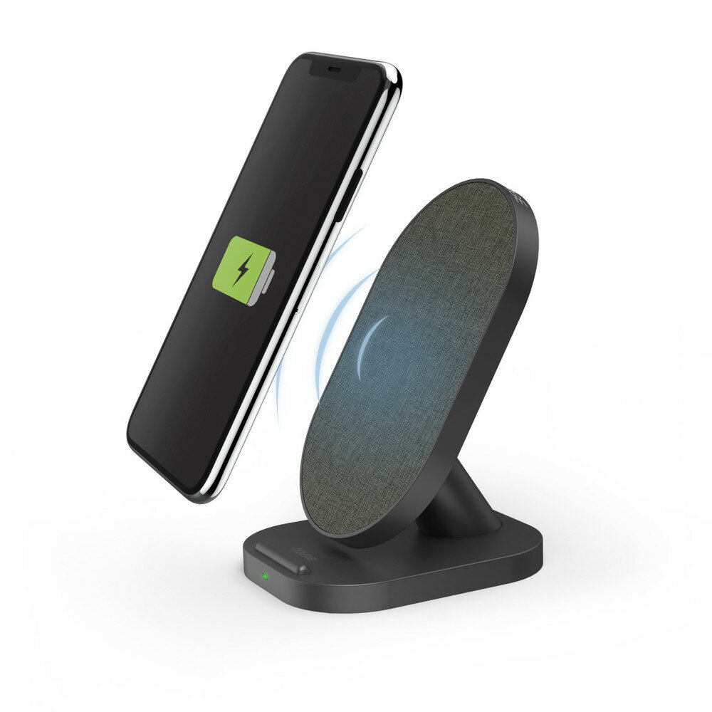 Hama QI-FC15S-Fab Smartphone Schwarz USB Kabelloses Aufladen Schnellladung Drinnen von HAMA