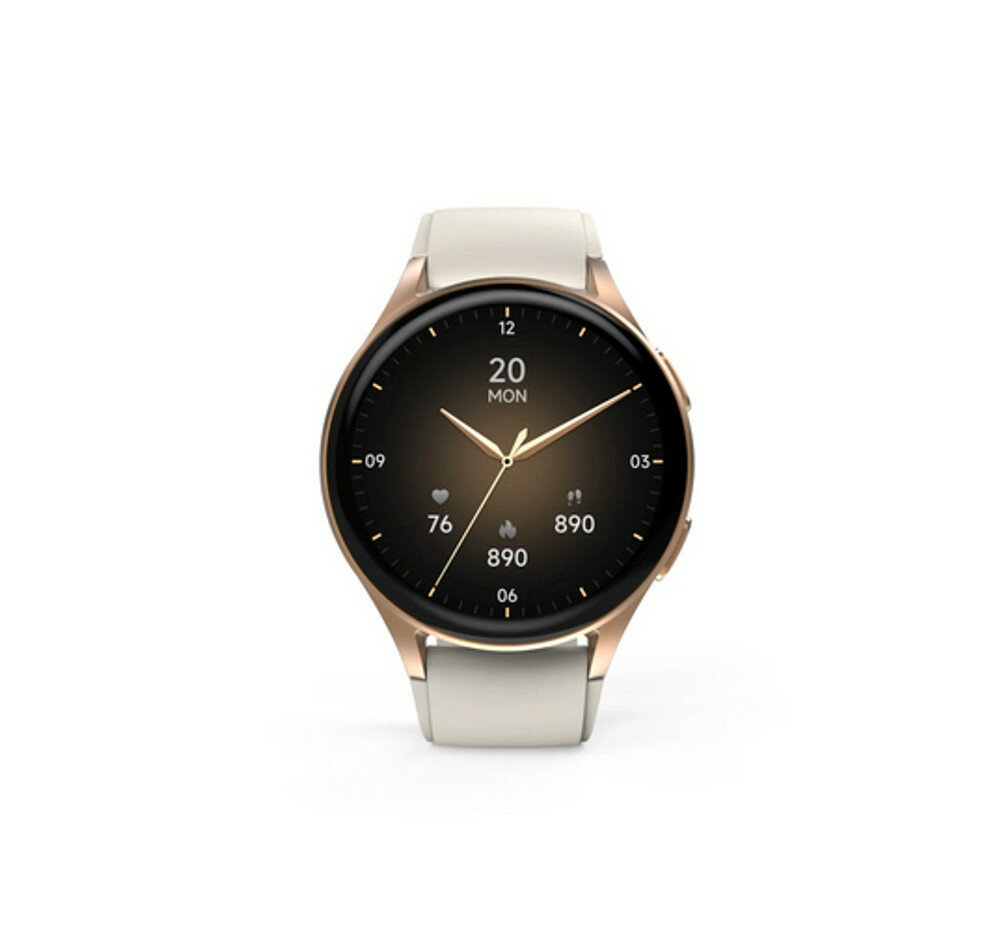Hama Smartwatch 8900 3,3 cm (1.3") AMOLED 42 mm Digital 466 x 466 Pixel Touchscreen Gold GPS von HAMA