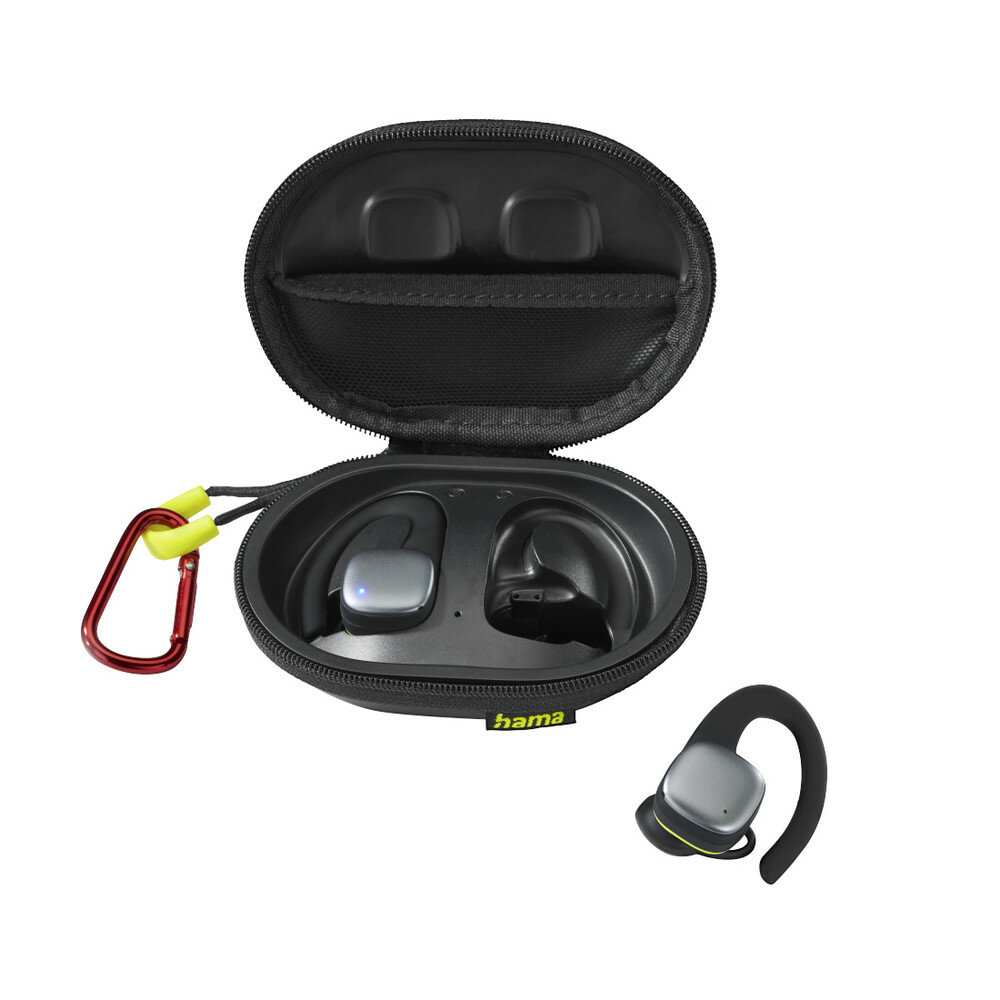Hama Spirit Athletics Kopfhörer True Wireless Stereo (TWS) Ohrbügel Sport Bluetooth Schwarz von HAMA