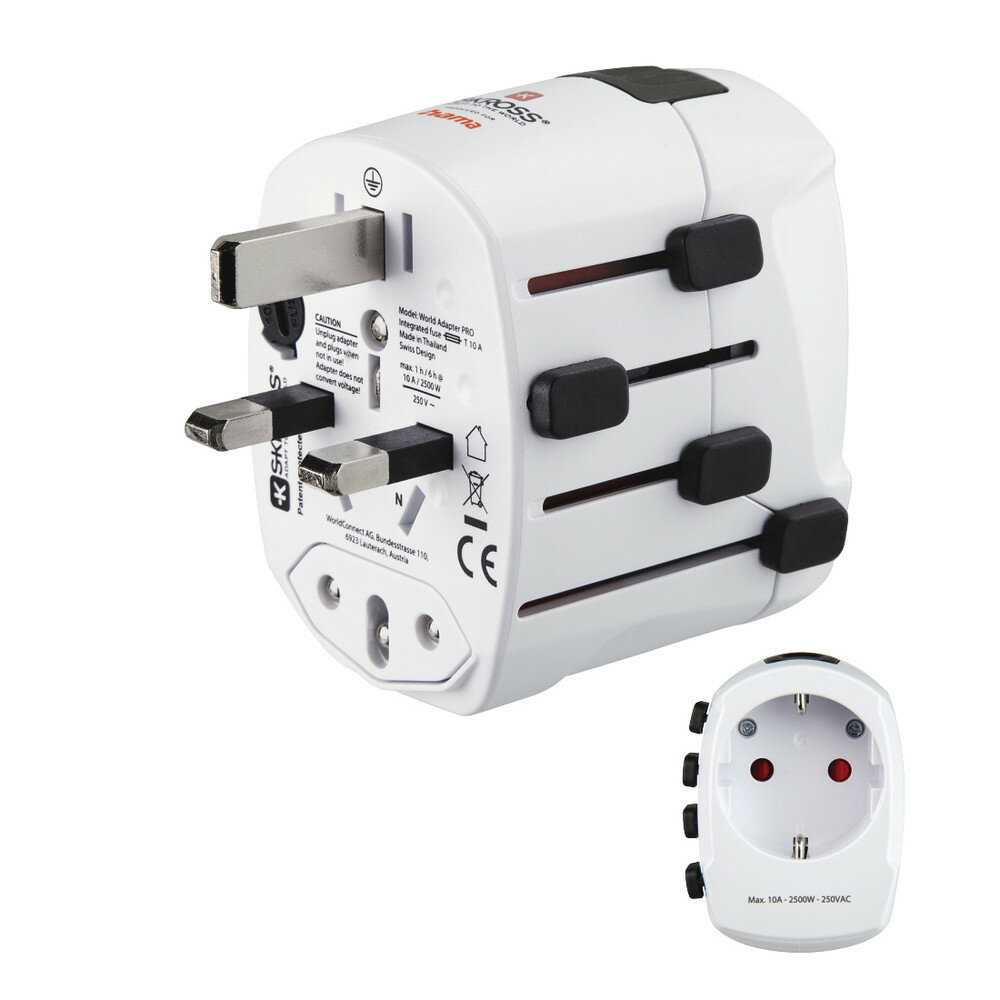 Hama World Travel Pro Netzstecker-Adapter Universal Weiß Hama World Travel Pro Netzstecker-Adapter Universal Weiß von HAMA