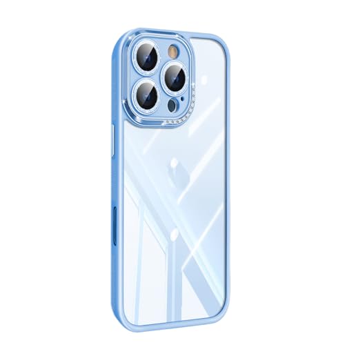 HAMEXLN Blau,16 Pro, Hülle Für iPhone 16 Pro Max/16 Pro/16 Plus/16, Ultradünnes Klare Handyhüllen Kameraschutz Sturzfestigkeit Nie Vergilbung Schutzhülle HAMEXLN Blau,16 Pro, Hülle Für iPhone 16 Pro Max/16 Pro/16 Plus/16, Ultradünnes Klare Handyhüllen Kameraschutz Sturzfestigkeit Nie Vergilbung Schutzhülle von HAMEXLN