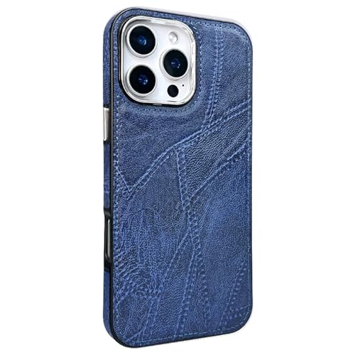 HAMEXLN Blau,16 Pro, Hülle Für iPhone 16 Pro Max/16 Pro/16 Plus/16, Vintage Minimalistische Leder Handyhülle Anti-Fingerabdruck Ultra Dünne HAMEXLN Blau,16 Pro, Hülle Für iPhone 16 Pro Max/16 Pro/16 Plus/16, Vintage Minimalistische Leder Handyhülle Anti-Fingerabdruck Ultra Dünne von HAMEXLN