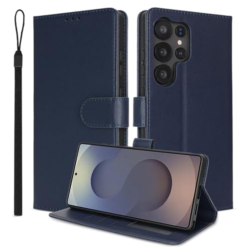 HAMEXLN Blau,S25, Hülle Für Samsung Galaxy S25 Ultra/S25 Plus/S25, Leder Brieftasche Abdeckung Magnetverschluss Klappbar Flip Ständer Ganzkörper Schutzhülle HAMEXLN Blau,S25, Hülle Für Samsung Galaxy S25 Ultra/S25 Plus/S25, Leder Brieftasche Abdeckung Magnetverschluss Klappbar Flip Ständer Ganzkörper Schutzhülle von HAMEXLN