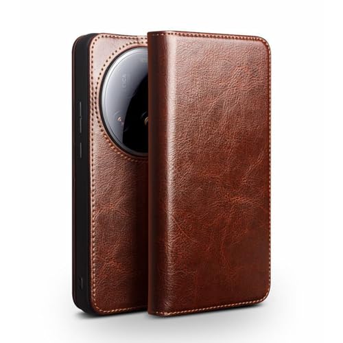 HAMEXLN Braun,15 Ultra, Handyhülle Für Xiaomi 15 Ultra, Echt Leder Brieftasche Klappbar Flip Schutzhülle Standfunktion Stoßfest Rundumschutz Handytasche HAMEXLN Braun,15 Ultra, Handyhülle Für Xiaomi 15 Ultra, Echt Leder Brieftasche Klappbar Flip Schutzhülle Standfunktion Stoßfest Rundumschutz Handytasche von HAMEXLN