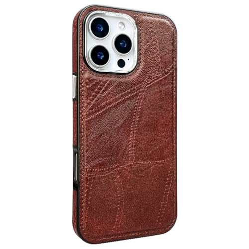 HAMEXLN Braun,16, Hülle Für iPhone 16 Pro Max/16 Pro/16 Plus/16, Vintage Minimalistische Leder Handyhülle Anti-Fingerabdruck Ultra Dünne HAMEXLN Braun,16, Hülle Für iPhone 16 Pro Max/16 Pro/16 Plus/16, Vintage Minimalistische Leder Handyhülle Anti-Fingerabdruck Ultra Dünne von HAMEXLN