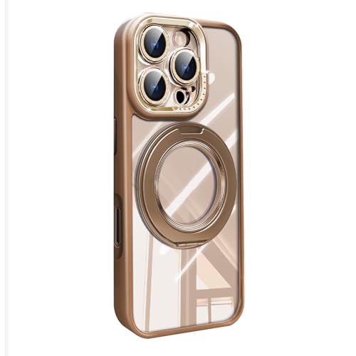 HAMEXLN Braun,16 Pro Max, Hülle Für iPhone 16 Pro Max/16 Pro/16 Plus/16, Drehbar Faltbare Ring Ständer Klare Handyhüllen Abnehmbar Kameraschutz HAMEXLN Braun,16 Pro Max, Hülle Für iPhone 16 Pro Max/16 Pro/16 Plus/16, Drehbar Faltbare Ring Ständer Klare Handyhüllen Abnehmbar Kameraschutz von HAMEXLN