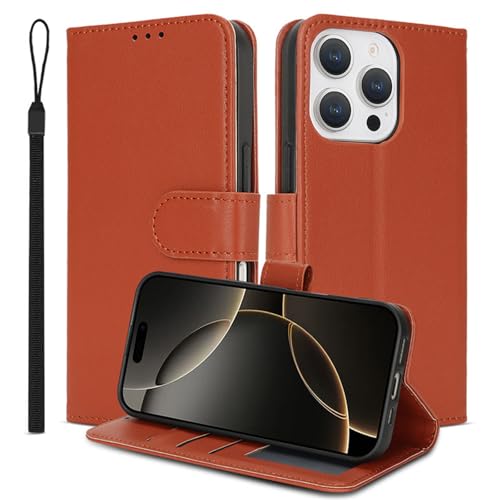 HAMEXLN Braun,16 Pro Max, Hülle Für iPhone 16 Pro Max/16 Pro/16 Plus/16, Klappbar Leder Brieftasche Abdeckung Magnetverschluss Flip Rundumschutz Stossfest Handyhüllen HAMEXLN Braun,16 Pro Max, Hülle Für iPhone 16 Pro Max/16 Pro/16 Plus/16, Klappbar Leder Brieftasche Abdeckung Magnetverschluss Flip Rundumschutz Stossfest Handyhüllen von HAMEXLN