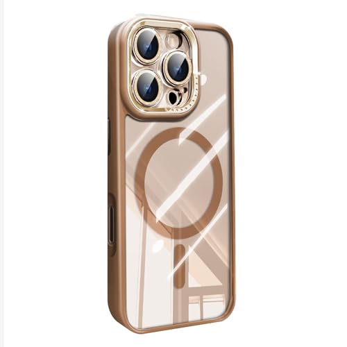 HAMEXLN Braun,16 Pro Max, Magnetische Hülle Für iPhone 16 Pro Max/16 Pro/16 Plus/16, Schlankes Klare Handyhüllen Stilvolle Kameraschutz Nie Vergilbung Schutzhülle HAMEXLN Braun,16 Pro Max, Magnetische Hülle Für iPhone 16 Pro Max/16 Pro/16 Plus/16, Schlankes Klare Handyhüllen Stilvolle Kameraschutz Nie Vergilbung Schutzhülle von HAMEXLN