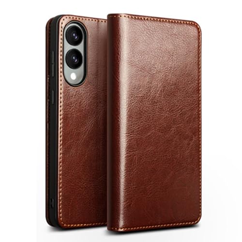 HAMEXLN Braun,S25Edge, Hülle Für Samsung Galaxy S25 Edge, Echtes Leder Flip Brieftasche Handyhülle Standfunktion Ganzkörperschutz Schutzhülle HAMEXLN Braun,S25Edge, Hülle Für Samsung Galaxy S25 Edge, Echtes Leder Flip Brieftasche Handyhülle Standfunktion Ganzkörperschutz Schutzhülle von HAMEXLN
