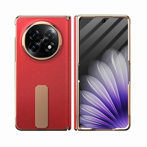 HAMEXLN Echt Leder Handyhülle Für Oppo Find N5, Drehbar Ständer Hülle Scharnier Schutz Bildschirmschutz Stoßfest Schutzhülle,Rot,Find N5 HAMEXLN Echt Leder Handyhülle Für Oppo Find N5, Drehbar Ständer Hülle Scharnier Schutz Bildschirmschutz Stoßfest Schutzhülle,Rot,Find N5 von HAMEXLN
