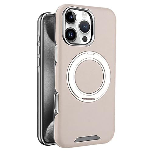 HAMEXLN Grau,16 Pro, Handyhülle Leder Für iPhone 16 Pro Max/16 Pro/16 Plus/16, Magnetisch Ring Ständer Drahtloses Aufladen Hülle Anti-Fingerabdruck HAMEXLN Grau,16 Pro, Handyhülle Leder Für iPhone 16 Pro Max/16 Pro/16 Plus/16, Magnetisch Ring Ständer Drahtloses Aufladen Hülle Anti-Fingerabdruck von HAMEXLN