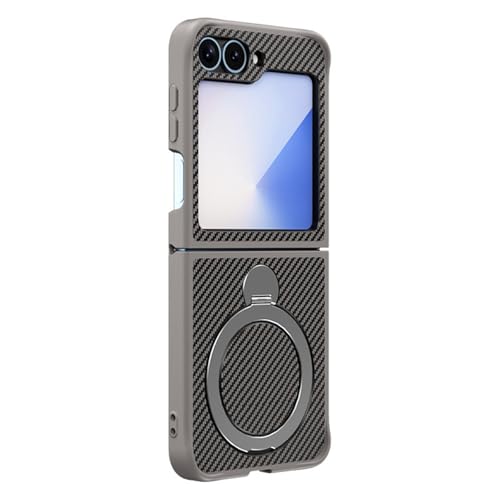 HAMEXLN Grau,Flip 6, Hülle Für Samsung Galaxy Z Flip 6, Magnetisches Ring Ständer Schutzhülle Business Stossfest Anti-Fingerabdruck Handyhülle HAMEXLN Grau,Flip 6, Hülle Für Samsung Galaxy Z Flip 6, Magnetisches Ring Ständer Schutzhülle Business Stossfest Anti-Fingerabdruck Handyhülle von HAMEXLN