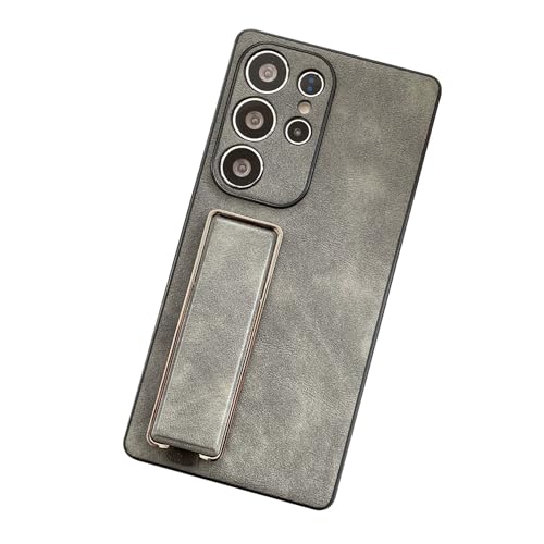 HAMEXLN Grau,S25 Ultra, Hülle Für Samsung Galaxy S25 Ultra, Faltbare Handschlaufe Ständer Leder Handyhülle Stoßfeste Volls Schutz des Objektivs Fall HAMEXLN Grau,S25 Ultra, Hülle Für Samsung Galaxy S25 Ultra, Faltbare Handschlaufe Ständer Leder Handyhülle Stoßfeste Volls Schutz des Objektivs Fall von HAMEXLN