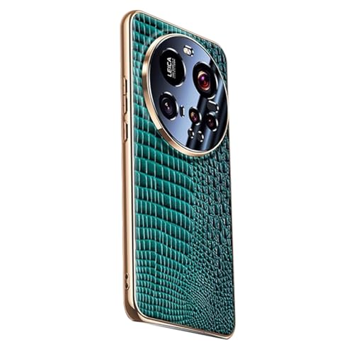 HAMEXLN Grün,15 Pro, Handyhülle Für Xiaomi 15 Ultra/15 Pro/15, Galvanisierte Echt Leder Hülle Kameraschutz Luxus Krokodilmuster Schutzhülle HAMEXLN Grün,15 Pro, Handyhülle Für Xiaomi 15 Ultra/15 Pro/15, Galvanisierte Echt Leder Hülle Kameraschutz Luxus Krokodilmuster Schutzhülle von HAMEXLN