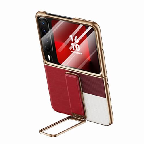 HAMEXLN Handyhülle Für Huawei Pura X, Leder Überzug Hülle Unsichtbarer Ständer Handgelenkband Schutzhülle Mit Bildschirmschutz,Rot,Pura X HAMEXLN Handyhülle Für Huawei Pura X, Leder Überzug Hülle Unsichtbarer Ständer Handgelenkband Schutzhülle Mit Bildschirmschutz,Rot,Pura X von HAMEXLN