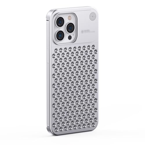 HAMEXLN Handyhülle Metall Für iPhone 16 Pro Max/16 Pro/16, Aluminiumlegierung Aromatherapie Anti-Kratzer Hülle Rahmenlose Kühlung Wärmeableitung,Silber,16 Pro HAMEXLN Handyhülle Metall Für iPhone 16 Pro Max/16 Pro/16, Aluminiumlegierung Aromatherapie Anti-Kratzer Hülle Rahmenlose Kühlung Wärmeableitung,Silber,16 Pro von HAMEXLN
