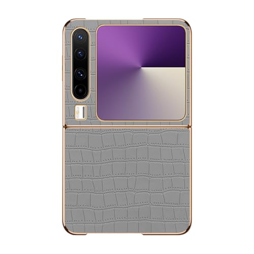 HAMEXLN Hülle Für Huawei Pura X, Ultradünn Leder Handyhüllen Krokodilmuster Stoßfest Minimalistische Schutzhülle,Grau,Pura X HAMEXLN Hülle Für Huawei Pura X, Ultradünn Leder Handyhüllen Krokodilmuster Stoßfest Minimalistische Schutzhülle,Grau,Pura X von HAMEXLN